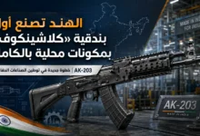 الهند تصنع بندقية AK-203 محلية بالكامل ضمن مبادرة صنع في الهند