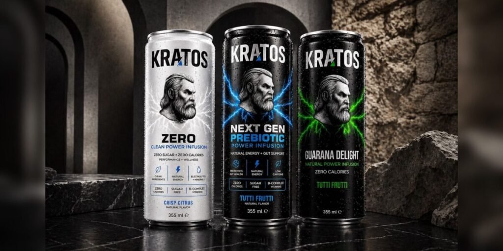 كريتوس KRATOS مشروب الطاقة الوظيفي الجديد الذي فاجأني وأنا أبحث في السوق العالمي